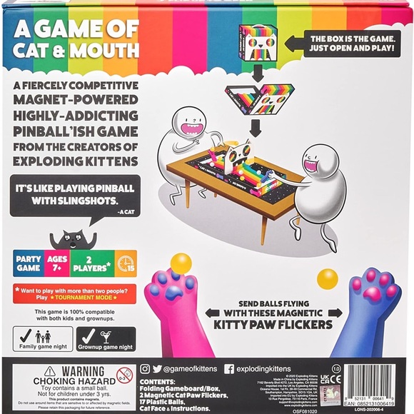 New A Game of Cat & Mouth 
Pinball-ish Exploding Kitten - Picture 5 of 5